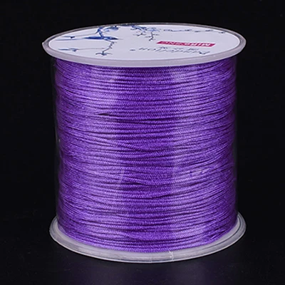 Нейлоновая нитка Tasbih из бусин, прочная Высококачественная нить ручной работы - Цвет: Фиолетовый