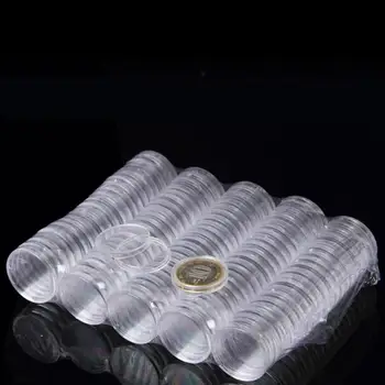 

1000pcs 40mm Clear Coin Capsules Caps Transparent Coincapsules For Coins US Presidential Sacagawea Dollar