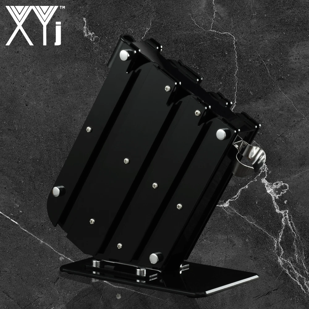 Подставка для кухонных ножей XYj черный акриловый блок керамики и нержавеющей