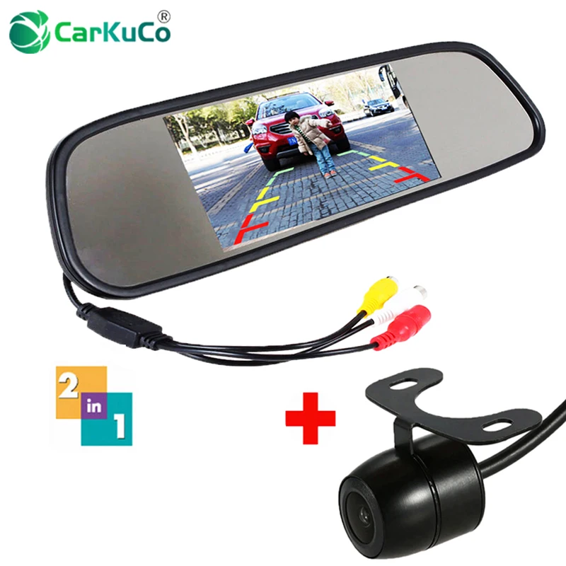 

5 Inch TFT LCD Car Rearview Mirror Monitor with Reverse Backup Camera 5" Car Backup Parking Mirror Monitor with Rear View Camera