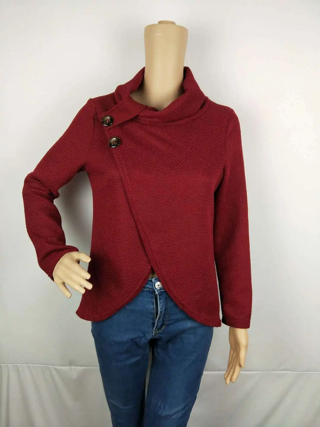 w540 Women Sweaters and Pullovers 2018 Winter Turtleneck Irregular Casual Oversize Sweater Women Pullover Knitted Long Sleeve Jumper 11