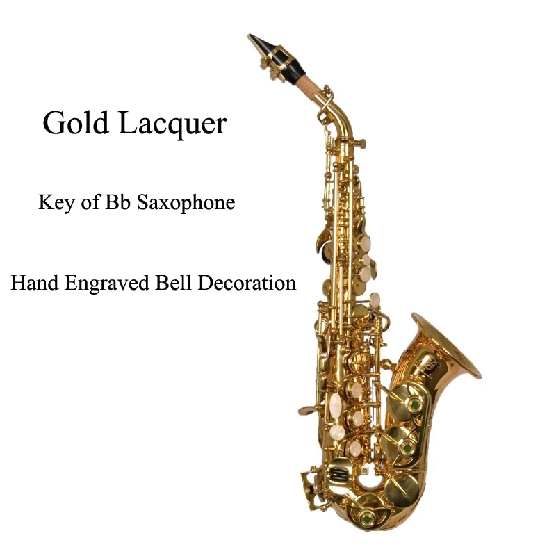 

New arrive Black Soprano Saxophone SELMER 54 B-flat Saxophone Musical Pearl Black professional Free Shipping