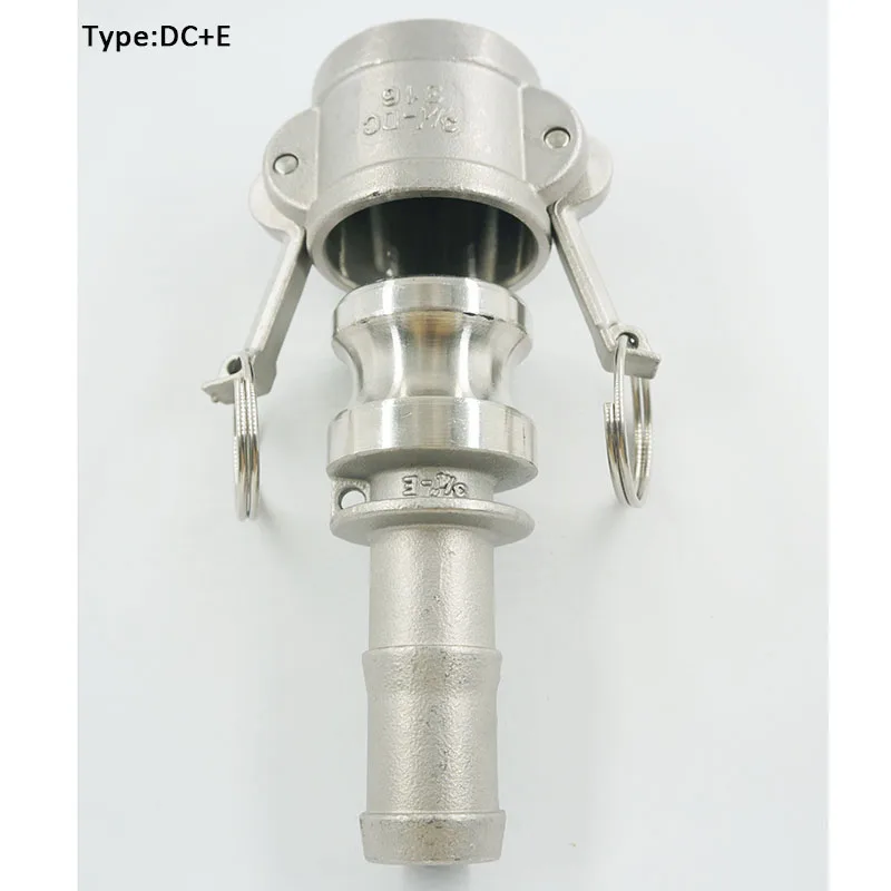 

1" Type DC+E Camlock Coupling Stianless Steel 304 Quick Disconnection Coupler