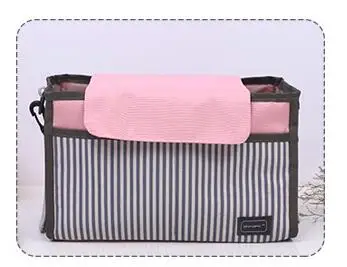 Розовая детская коляска мешок пеленки мешок детская коляска подвесная Корзина Организатор Bolsas Maternidade para Аксессуары для колясок - Цвет: Розовый