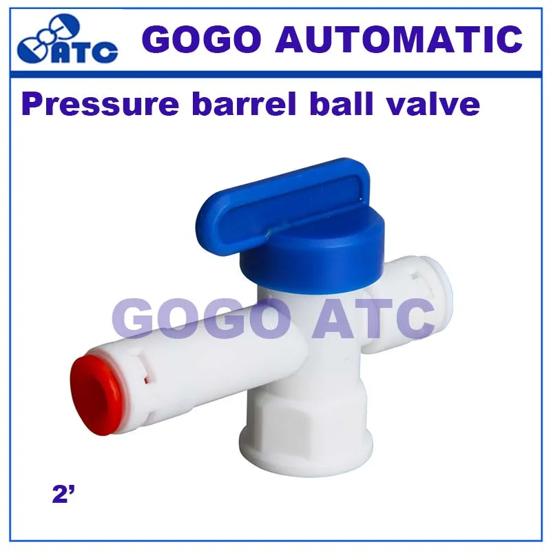 Pressure barrel ball valve with safety relief function Water purifier