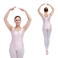 Розничная оптом NylonLycra сетка Танк балетные танцевальные трико для девочек танцевальная одежда для женщин гимнастическое трико