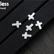 Uglyless S 925 пробы серебряный крест Бисер аксессуары ювелирные изделия DIY Религиозные христианские изделий ручной работы Spacer Bijoux