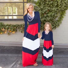 Весенне-осеннее длинное платье для девочек детская одежда, халат Vestidos, детская одежда с полосками вечерние детские длинные платья в стиле бохо для девочек(без пояса