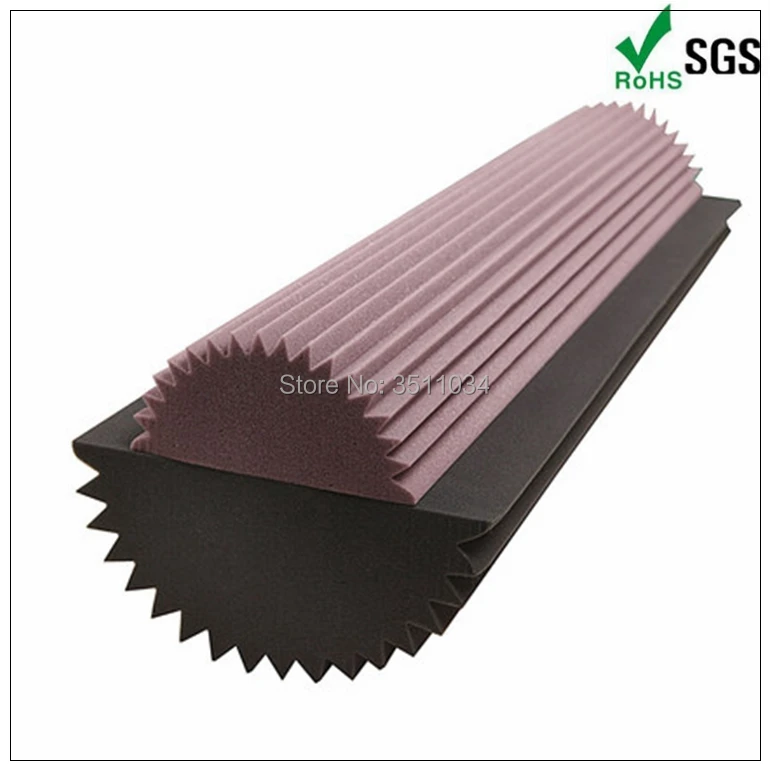 

2pcs 100x20x20cm Gear shape Acoustic foam Bass trap diffusion for Corner Wall Soundproof Sponge Sound Absorption Studio Foam