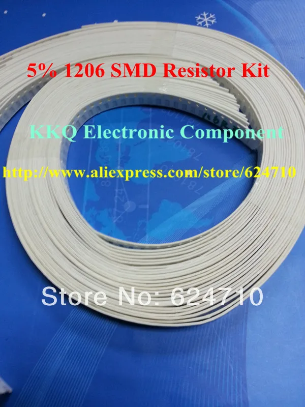 SMD Resistor Kit Chip Resistor Kit 5 1206 110R 120R 130R 150R 300R 360R 390R 430R 470R 680R