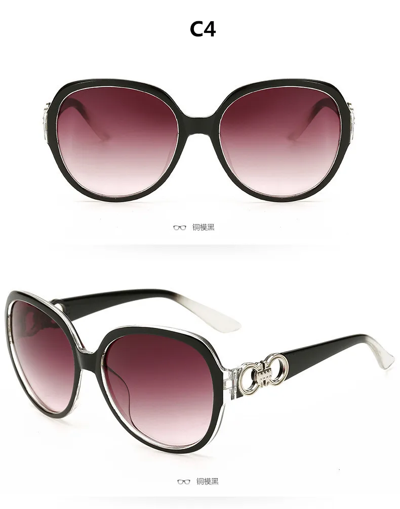 ZXWLYXGX Gafas большие градиентные солнцезащитные очки женские брендовые дизайнерские классические солнцезащитные очки винтажные Oculos De Sol