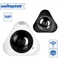 Wi-Fi Камера Беспроводной HD 3MP 360 градусов панорамный полный вид Мини CCTV Камера сетевой безопасности дома 3D VR IP Камера Wi-Fi приложение P2P