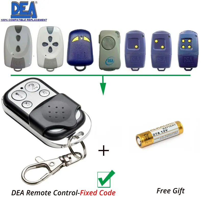 

2pcs DEA PUNTO 4 button Fixed code remote Clone/Duplicator