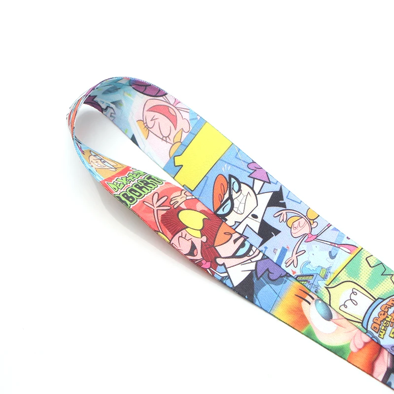 P3379 Dongmanli Dexter's Lab брелок Lanyards держатель удостоверения личности ID карта Пропуск Тренажерный зал мобильный телефон USB бейдж держатель ключевой ремень