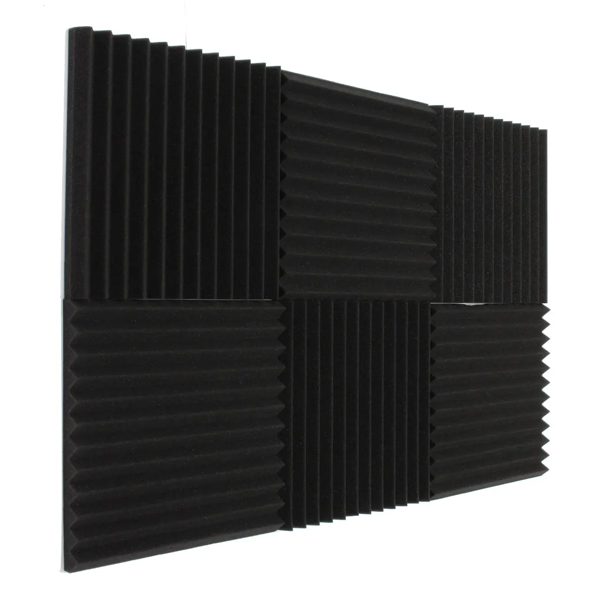 Новейшая 6x акустическая пена клиновидная плитка для студии звукоизоляция обработка комнаты поглощение водонепроницаемый 30*30*3 см выгодные