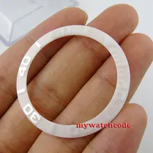 39,8 мм белая гладкая Керамическая рамка вставка для часов, сделанная фабрика Parnis 16