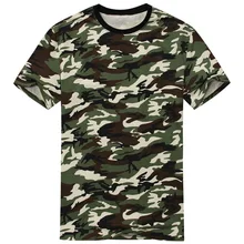 2016 New Arrival Camouflage T-shirt Men Classic Crewneck Brand T Shirt Men Plus Size Short Sleeve T Shirt For Couples