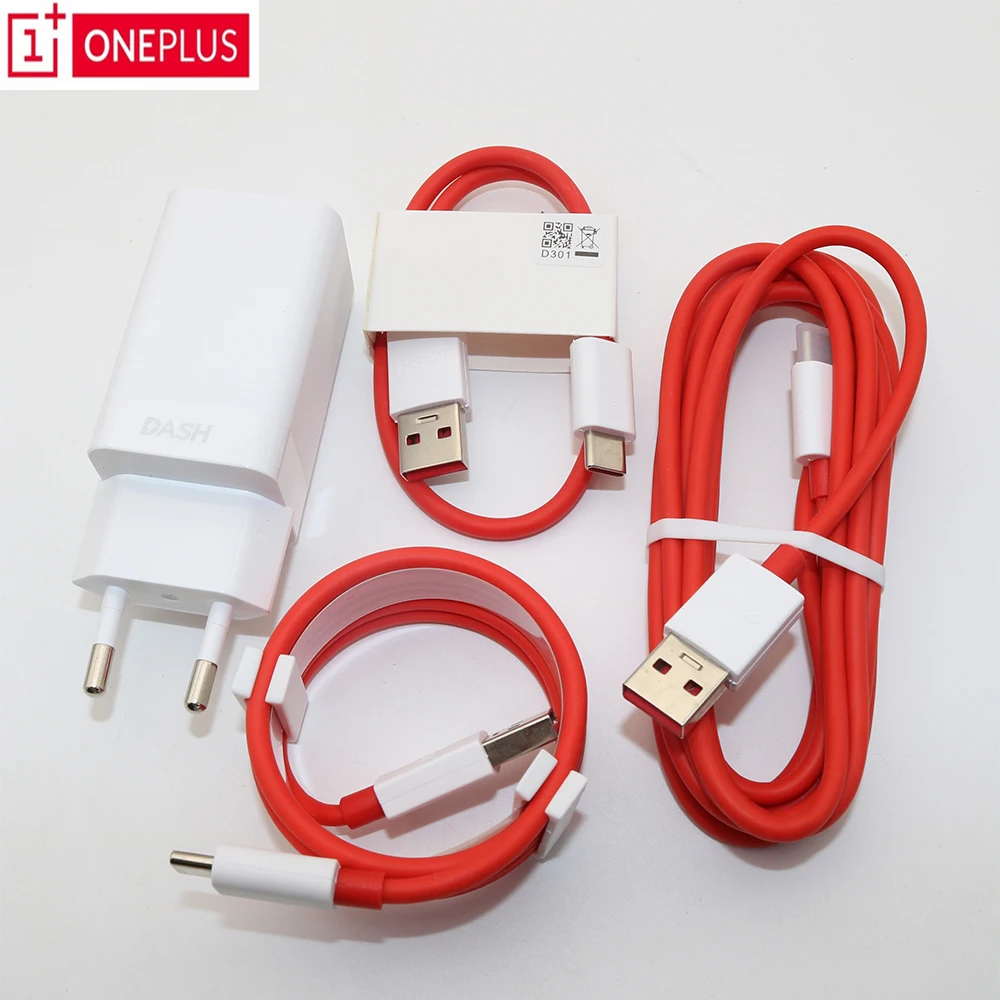 

Original Oneplus Dash Charger 5V4A For One plus 6T 5/5T/3/3T Dash Charge Adapter 1M/1.5M/2M Noodle Round Dash USB Type C Cable