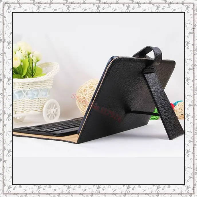 Универсальный кожаный чехол со съемной Bluetooth клавиатурой для Asus ME180A MeMo HD Pad 8 VivoTab