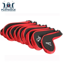 PLAYEAGLE 10 шт./партия красный/черный, синий молнии Гольф клуб голова покрывает Железный головной убор