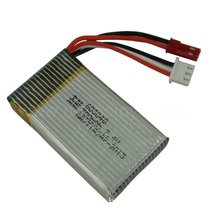 Литий Полимерный Аккумулятор 7 4 в 700 мАч для MJXRC X600 F46 X601H JXD391V aircraft 2S JST plug 603048|battery