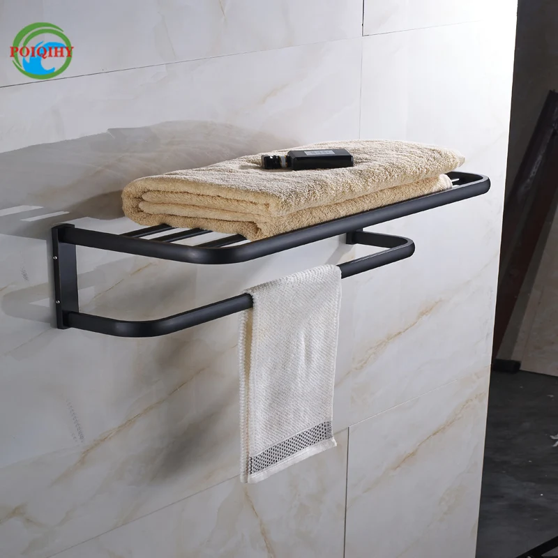 

Durable and brief style double layer towel hanger easy to use