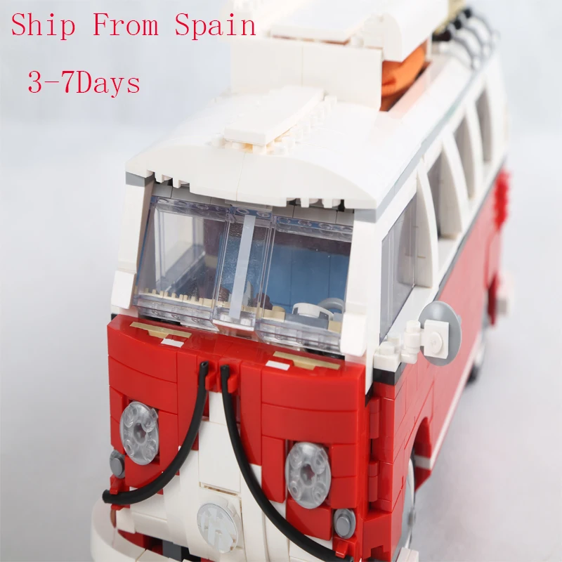 

21001 T1 Camper Technic Series Building Blocks Set Model Bricks Toys with Led Light 10220 for Kids Gift
