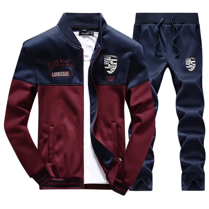 JR Brand New Men Sets Fashion Autumn Spring Sporting Suit Sweatshirt +Sweatpants Mens Clothing 2 Pieces Sets Slim Tracksuit JR Brand New Men Sets Fashion Autumn Spring Sporting Suit Sweatshirt +Sweatpants Mens Clothing 2 Pieces Sets Slim Tracksuit