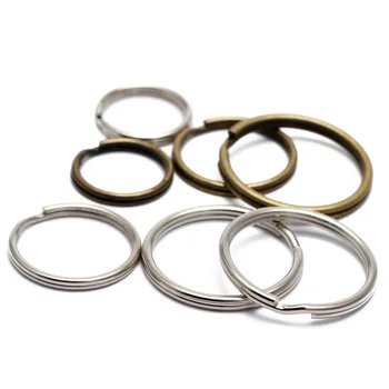 

50pcs/lot 16/20/25mm Metal Key Holder Split Rings Unisex Keyring Keychain Keyfob Accessories Keychain Making Diy Accessories