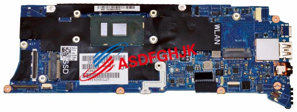 lower price  Original FOR Dell FOR XPS 13 9350 Laptop Motherboard 16GB wITH i7-6500U 2.5GHz CPU J07MR fully test