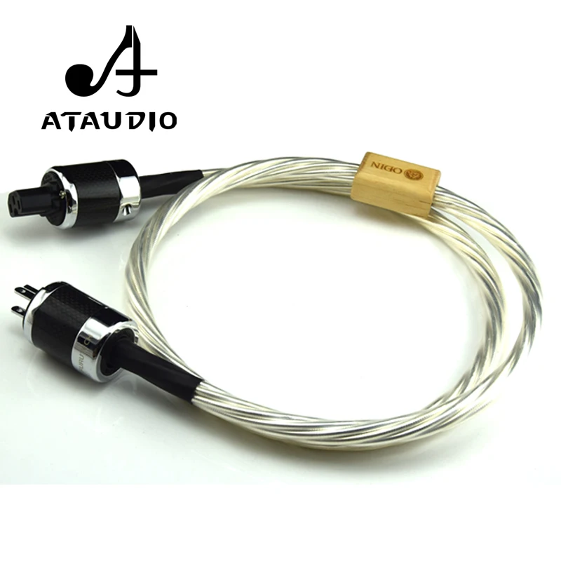 Кабель питания ATAUDIO с посеребренным Hi Fi Odin высокочастотный сверхмощный сердечник