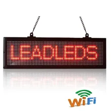 52x16CM Phone WiFi Remote Control And USB Programmable Advertising LED Display Sign Board