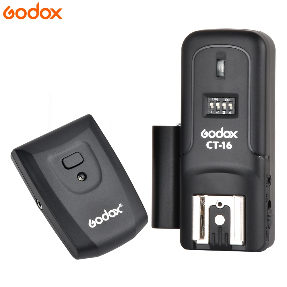 

Godox CT-16 16 Channels Wireless Radio Flash Trigger Transmitter + Receiver Set for Canon Nikon Pentax Studio Speedlite Flash