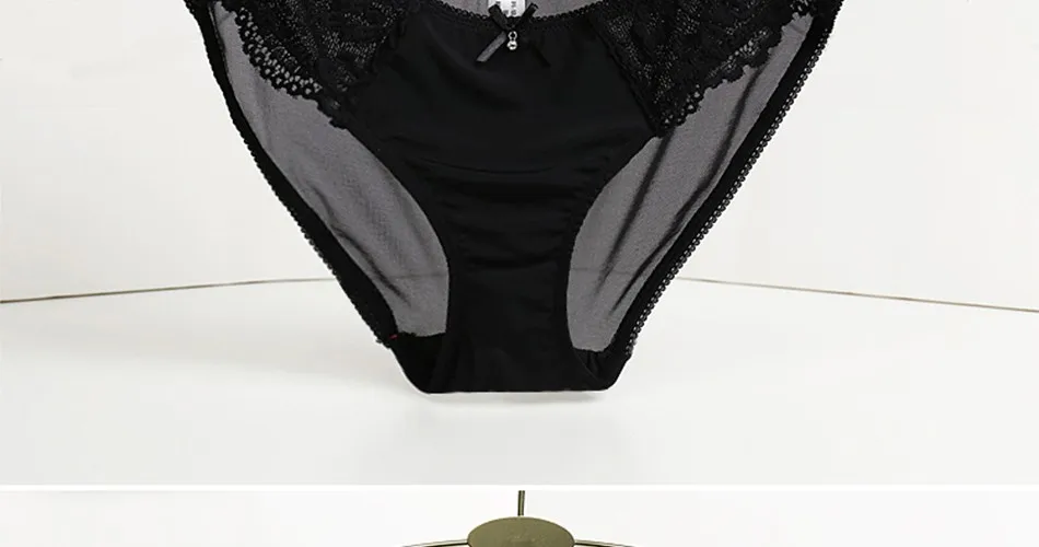 Women Sexy Lace Panties Seamless Cotton Breathable Underwear Hollow Briefs Plus Size Girl New Panty 25