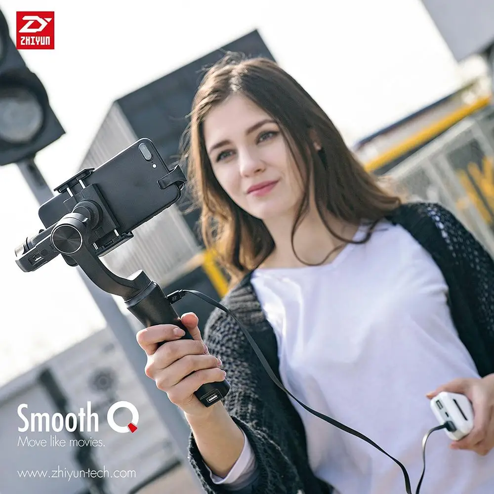 Beste Zhiyun Glad Q 3 Axis Handheld Smartphone Gimbal Stabilizer voor iPhone X 8 7 Samsung S8 HUAWEI