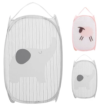 

Waterproof Foldable Fabric Laundry Basket With Handles Storage Bin Home Bathroom Organizer Nursery Storage Dirty Laundry Basket