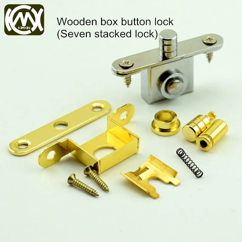 10pc manufacturer In stock wooden box Hardware accessories,Button lock