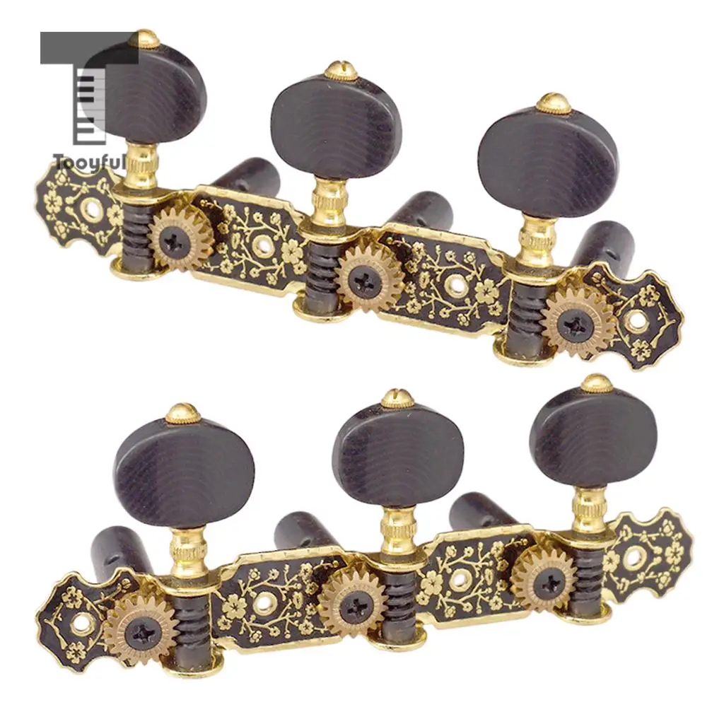 Tooyful 1 Pair Classical Guitar Tuning Pegs Machine Heads Tuners for Guitar Accessories