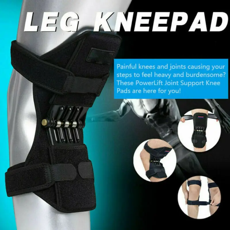 

2019 Newest Hot Power Lift Joint Support Knee Brace Pads Rebound Spring Force Running Knee Pad