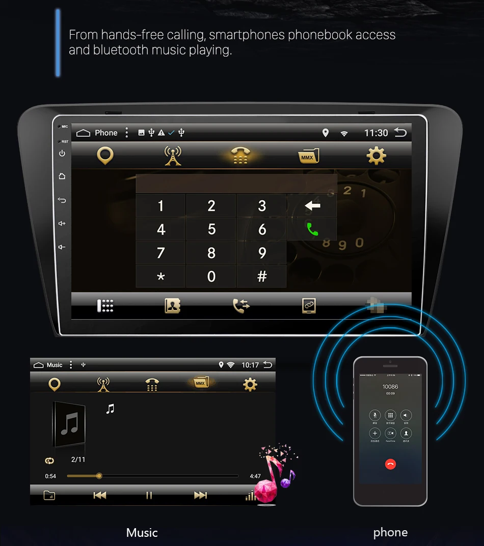 Excellent Eunavi Android 8.1 Octa-core 10.1 inch Car Radio HeadUnit GPS Navi Player for Skoda OCTAVIA 2015 2G+32G with WIFI RDS car stereo 11 Excellent Eunavi Android 8.1 Octa-core 10.1 inch Car Radio HeadUnit GPS Navi Player for Skoda OCTAVIA 2015 2G+32G with WIFI RDS car stereo 11