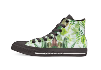 

Foliage 2 Design breathable Casual High Top lace-up Canvas shoes sneakers