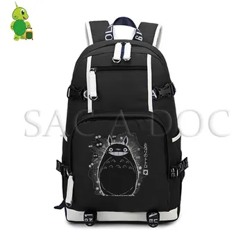 

Ghibli My Neighbor Totoro/No Face Man Fluorescence Backpack Women Men Laptop Backpack School Bags for Teenagers Travel Bags