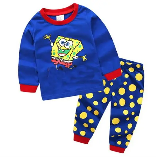 Brand Cartoon Cotton homewear pajamas Kids Baby Girls underwear Set Spring Autumn Sleepwear Children sleeping suits dr5t6 - Цвет: color at picture