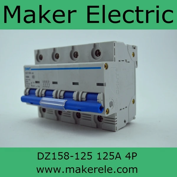 

circuit breaker chint mcb DZ158-125 4P 125A(R)