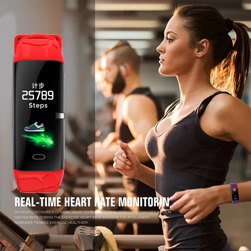 

sport horloge Blue light Heart Rate Blood Pressure Monitor Fitnes Smartwatch oxygen sleep detection stopwatch smart bracelet #A