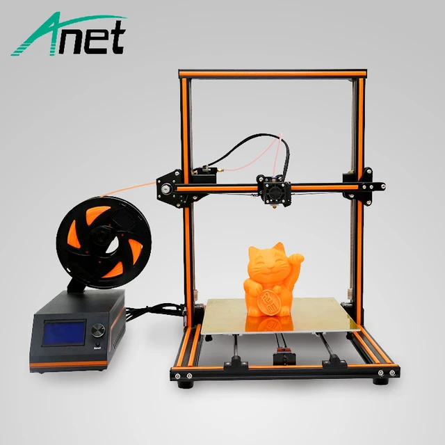 Best Price Anet E12 3D Printer Large Print Size High Presion DIY Aluminum Frame 12864 LCD Screen Hotbed Easy Assembly Free Ship By CDEK