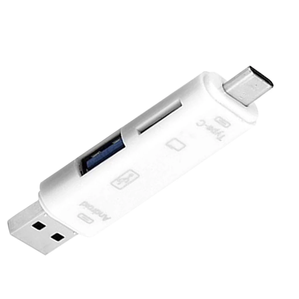 3 в 1 type-C кард-ридер Micro usb type-C флэш-накопитель адаптер разъем Высокоскоростной TF кард-ридер