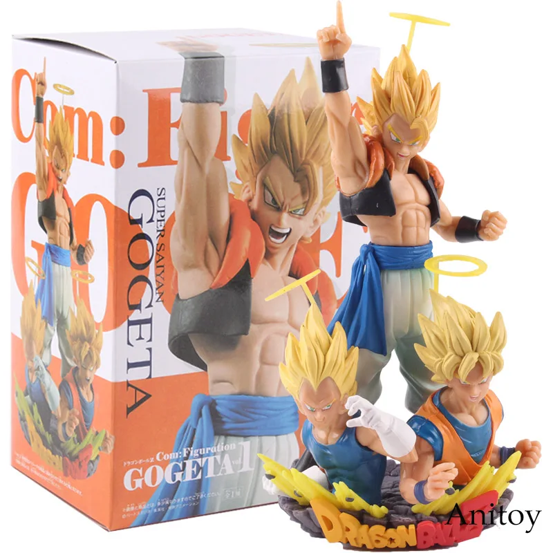 

Dragon Ball Z Com:Figuration GOGETA Super Saiyan Son Goku & Vegeta & Gogeta PVC Dragon Ball Action Figure Collectible Model Toys