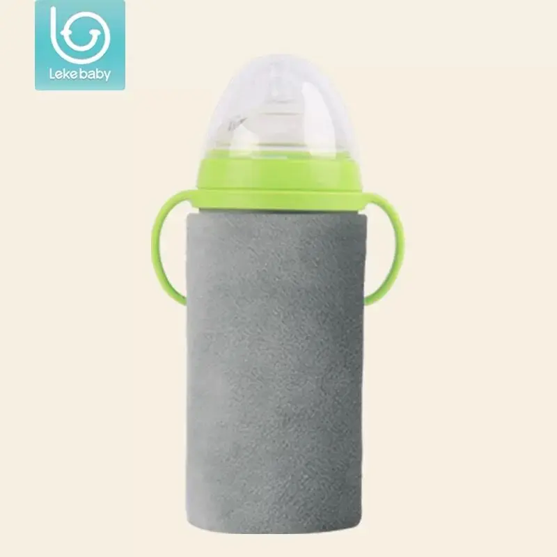 Lekebaby USB портативный термостат с изоляцией, грелка для детских бутылочек, Термосумка для детских бутылочек - Цвет: gray