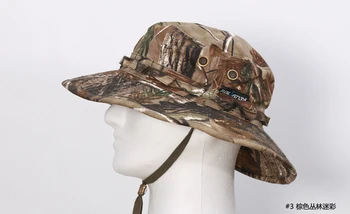 

ROLANPRO S Fashion Camouflage Mountaineering Caps for Men Women Summer Man's Round Boonie Hats for Military Camping Outdoor Hat